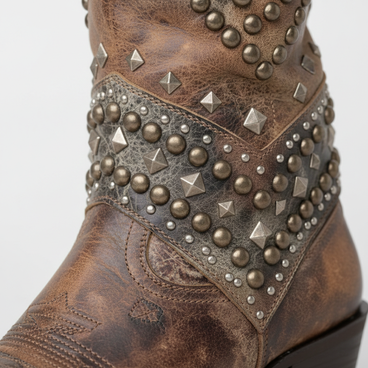 Women’s Knee-High Western Boots with Block Heel