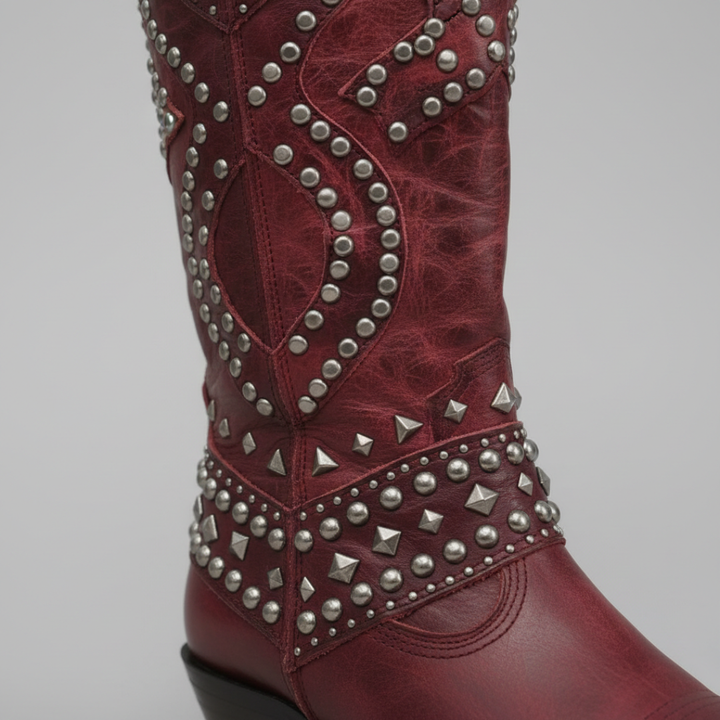 Women’s Knee-High Western Boots with Block Heel