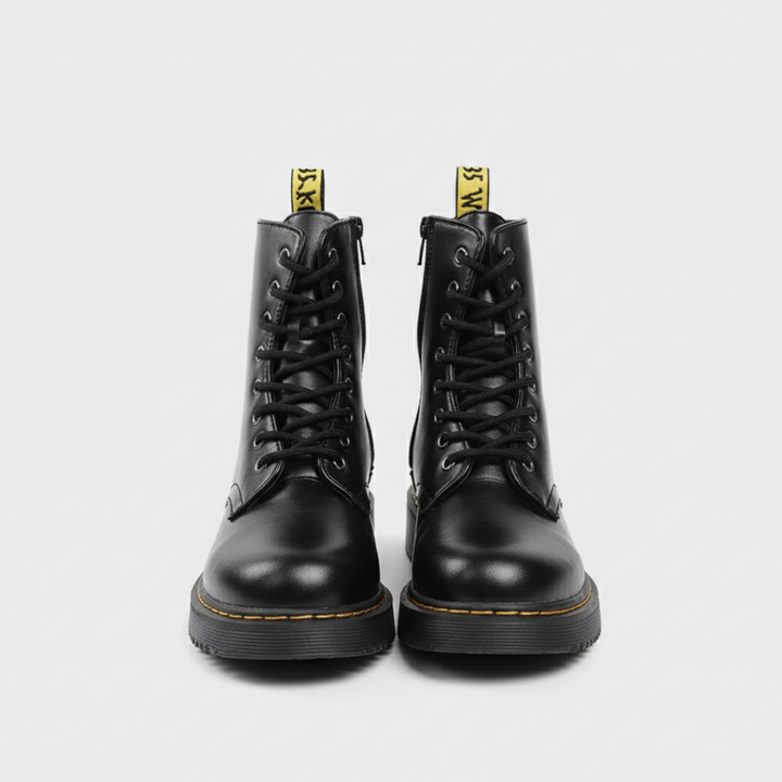 Women’s Ankle Boots with Side Zip and Low Block Heel